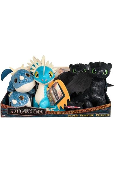Dragon Dragons 8-Inch Core Plush 4-Pack Assortment, Soft Stuffed Animals, Cud...