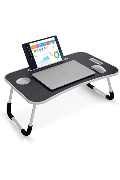 Tarkan Stud Foldable Wooden Mini Lapdesk for Couch, Sofa Bed, Study Tray Tabl...