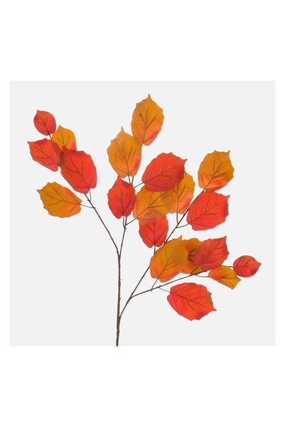 OEM Ramura cu Tulpina Lunga & Frunze Portocalii 72cm – ramură decorativă arti...