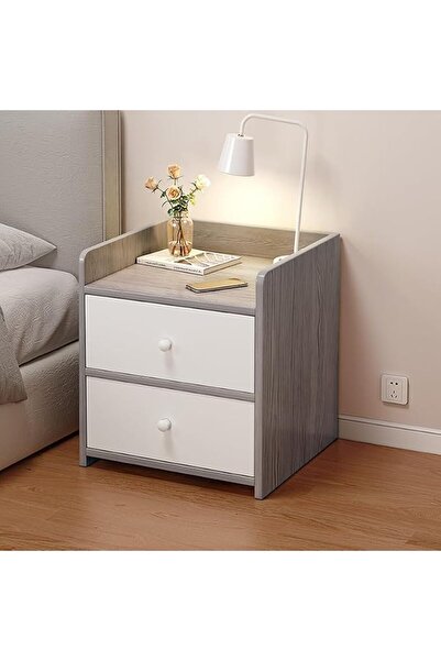 HOOKOR Nightstand, End Table, with Drawers Bedside Table Night Stand End Tabl...