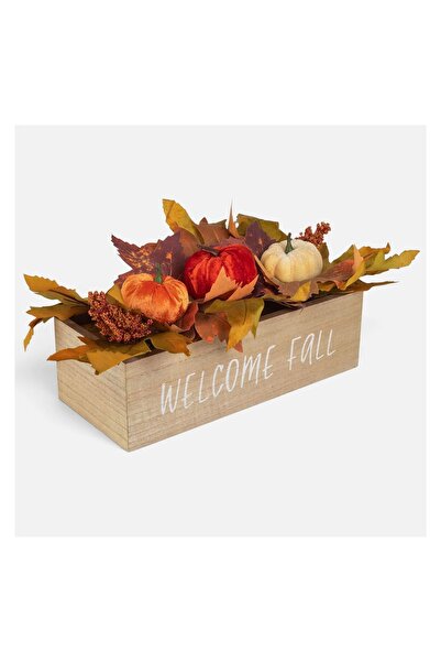 OEM Cutie Decorativa cu Frunze si Dovleci 40x26x20cm – accesoriu decorativ și...