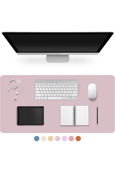 GENERAL Leather Desk Pad Protector,Non-Slip Desk Pad(Dark Gray, 31.5" x 15.7")