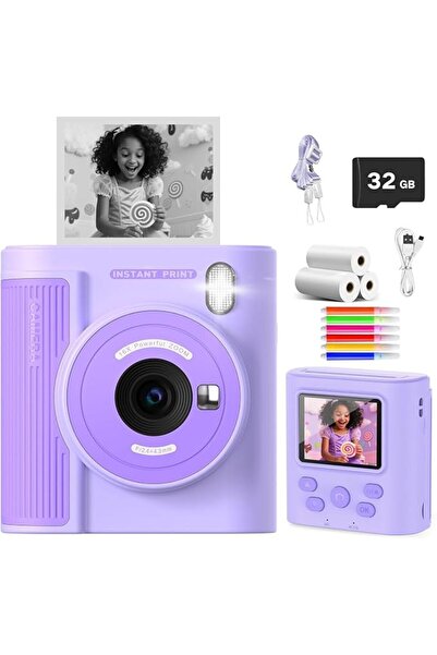ZONEY Instant Print Camera for Kids, Birthday Gifts for Girls Boys,1080P Kids...
