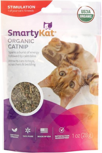 SmartyKat عشبة القطط للقطط والقطط الصغيرة، علبة هزازة - 2 أونصة