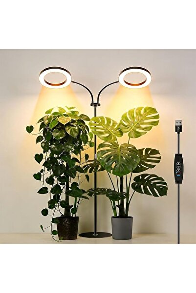 NUANRONGGE Dual-Head Plant Grow Light,Plant Growing Lamps with Stand Full Spe...