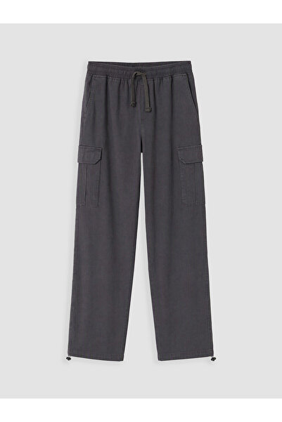 LC Waikiki Nevavm with Difference Xside Anthracite Relax Fit Men's Cargo Pants