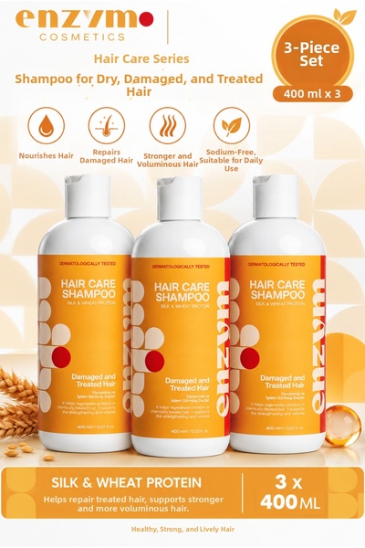 ENZYM COSMETICS Hair Care Shampoo for Dry, Damaged and Treated Hair 400 ml (S...
