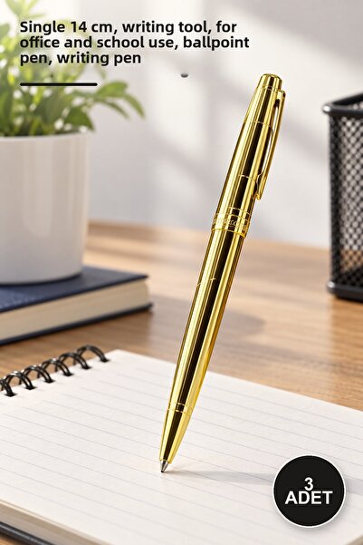 Yenilig 3 Ballpoint Pens – Single 14 Cm, Writing Tool, Office and School Use,...