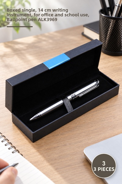 Yenilig 3 Pieces Ballpoint Pens – Boxed Single, 14 cm Writing Tool, Office an...