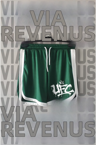 Vordevia Printed Piping Detailed Jersey Sports Training Shorts