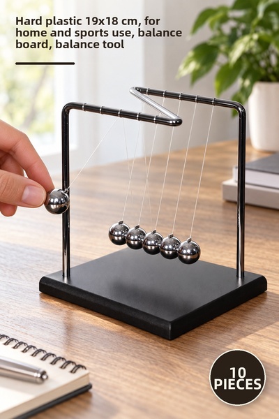Yenilig 10 Pieces Balance Board – Hard Plastic 19X18 Cm, Home and Sports Use,...