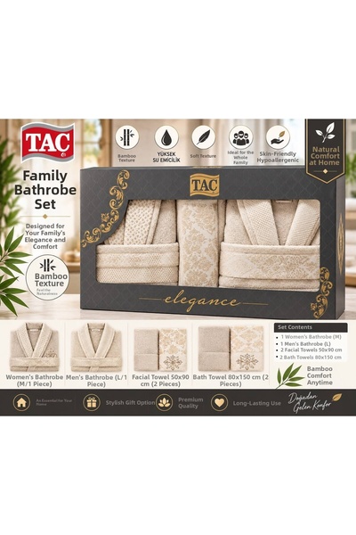 BOZBEYLER 6 Piece Embroidered Bathrobe Set |   Bathrobe |   Bathrobe Set |   ...