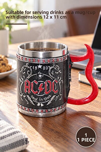 Yenilig 1 Piece Stainless Steel Mug - 12 X 11 cm Dimensions, Suitable for Ser...