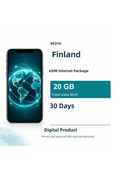 Generic Brand باقة إنترنت eSIM في فنلندا بسعة 20 جيجابايت لمدة 30 يومًا