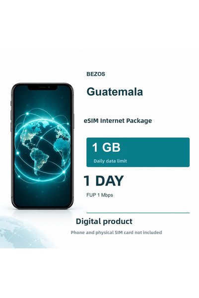 Generic Brand باقة الإنترنت eSIM في غواتيمالا يوميًا 1 جيجابايت لمدة يوم واحد...