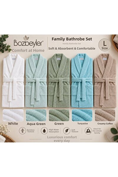 BOZBEYLER Women's and Men's Bathrobes 100% Cotton |   Durable |   Quick Dry |...