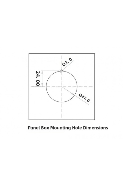 Bemis 1*16A Panel Socket (with Nut) By8-1402-2440