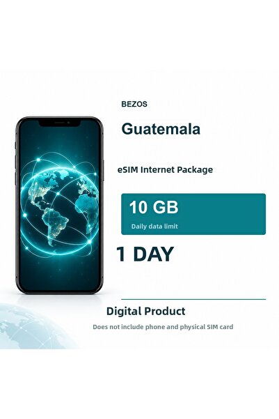Generic Brand Πακέτο eSIM Ίντερνετ Γουατεμάλας Καθημερινά 10 GB για 1 Ημέρα