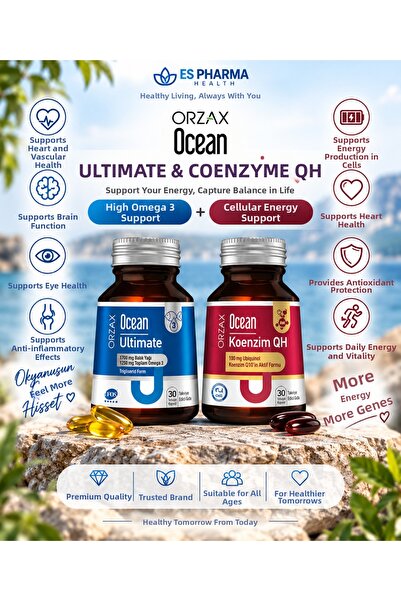 Ocean Ultimate Omega 3 + Coenzyme Qh Daily Support Package