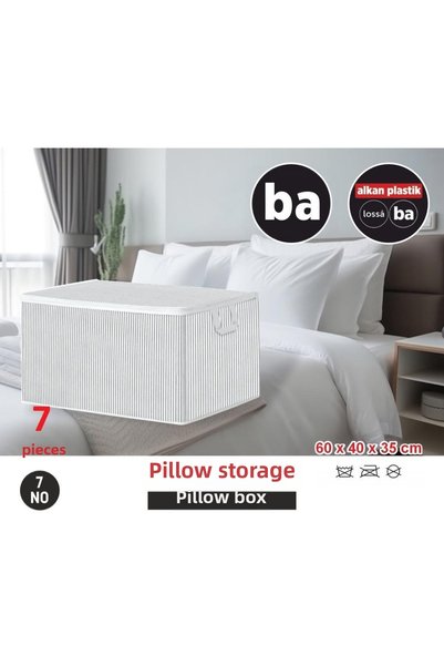 BAHOMETR 7 Pcs Pillow Storage Organizer with Handle Organizer Storage Pouch N...