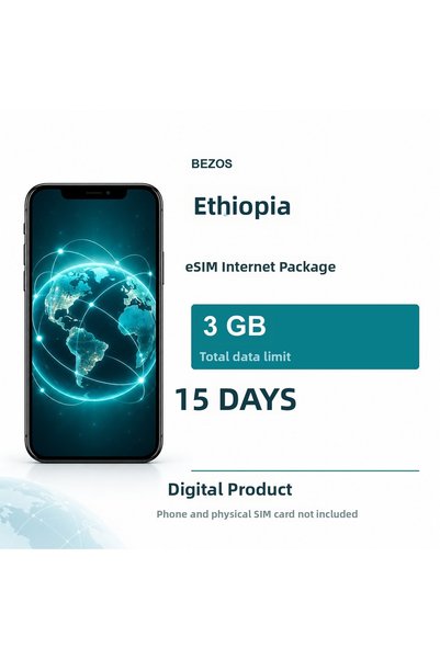 Generic Brand Ethiopia Esim Internet Package 3 Gb 15 Days