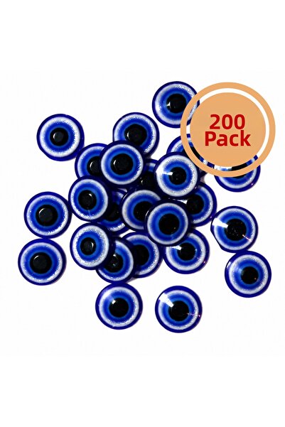 Renk İthalat Мъниста  "Зло око " 25 мм, опаковка от 200 броя, с плосък гръб, ...