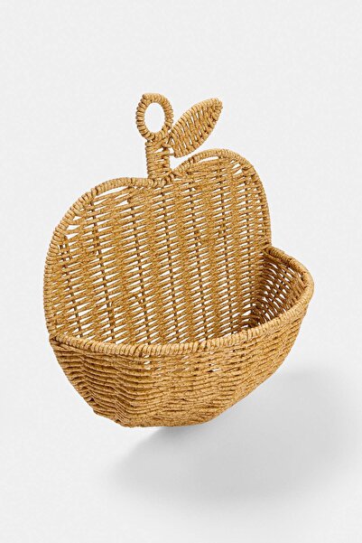 TRENDYOLMİLLA HOME Rattan Wall Hanging Basket Multi-Purpose Apple Model Decor...