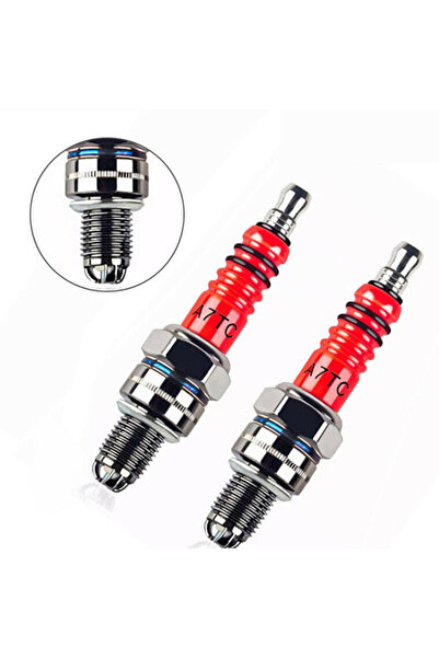 Choice Racing 3 Electrode 10mm Spark Plug A7TC Fits For GY6 50CC 110CC 125CC ...