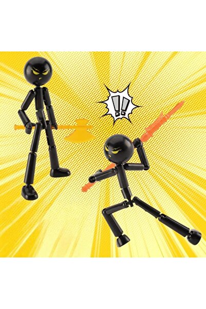 Choice1 A2 HUAHUASet 3D Printed Stickman Action Figure Toy with Movable Joint...