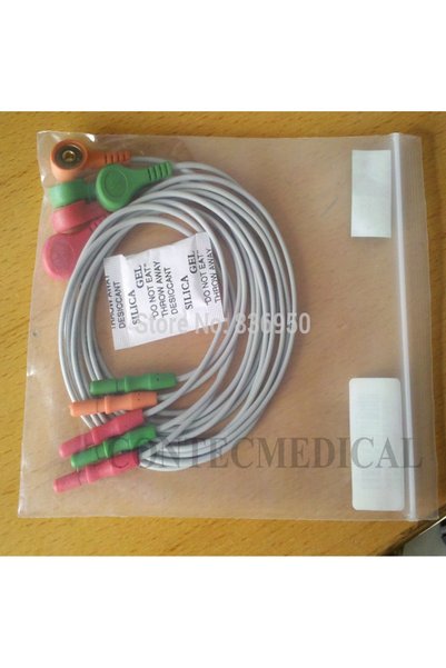 Choice كابل 9803 كابل تخطيط كهربية القلب CONTEC بخمسة أسلاك لكابل تخطيط كهربي...