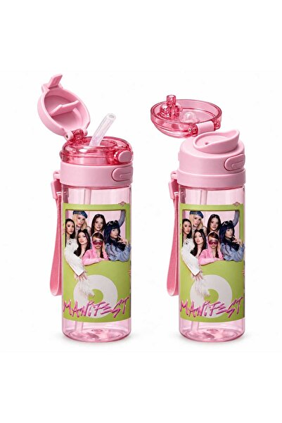 MANİFEST Toz Pembe Collection Tritan Matara Suluk