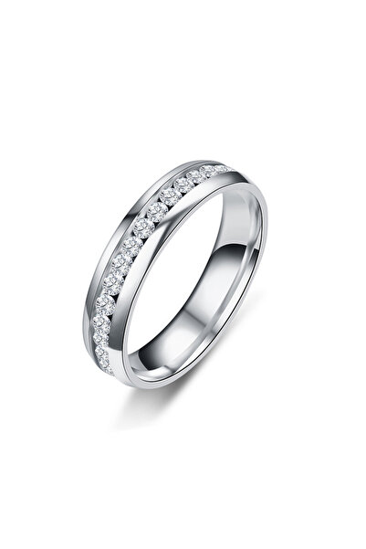 Choice 7 1 6MM Stainless Steel Crystal Rings For Women Fashion Full Rhineston...