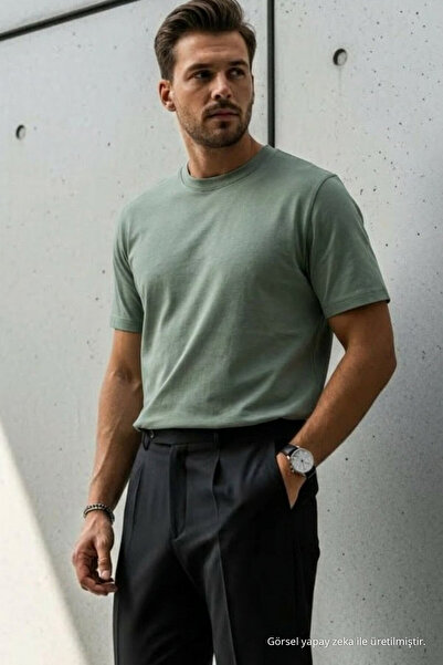 DAMGA JEANS Ανδρικό μπλουζάκι Premium Viscose Çağla Bol