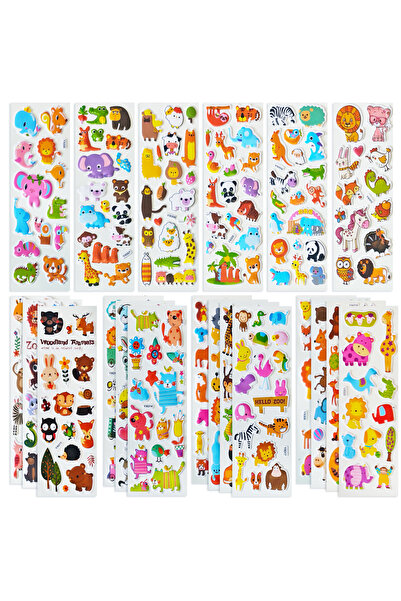 Choice1 20 Sheets Cute Animals Stickers for Boys Girls Teachers Classroom Rew...