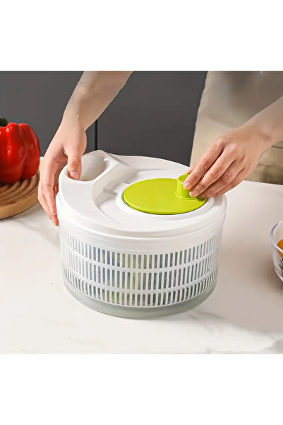 choice2 light green Salad Spinner Lettuce Greens Washer Dryer Drainer Crisper...