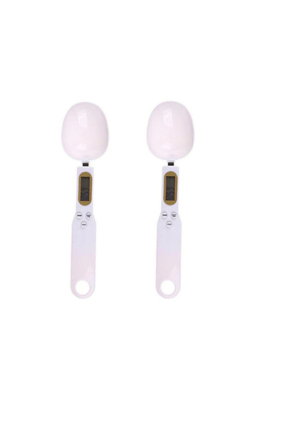 Choice1 1Kg 2PCS White Mini Spoon Scale Digital Kitchen Scale Electronic LCD ...