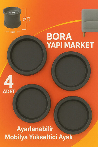 GenelTedarik Genel Markalar Ayarlı Mobilya Yükseltici 4.2-6.2 cm Koltuk Yatak...