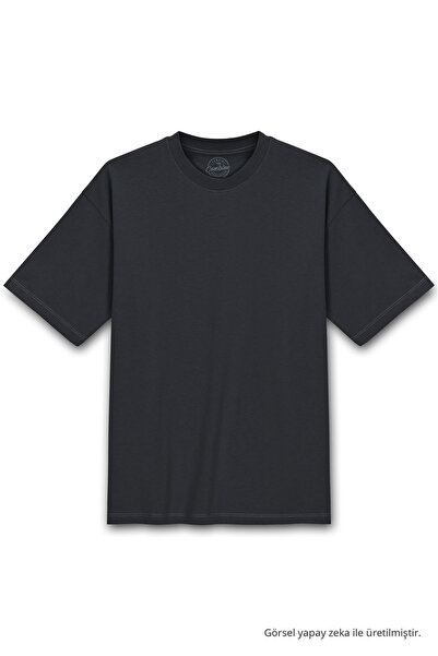 COMBİNE MİCHAİL Men's 100% Organic Cotton Thick Textured Comfort Fit Crew Nec...