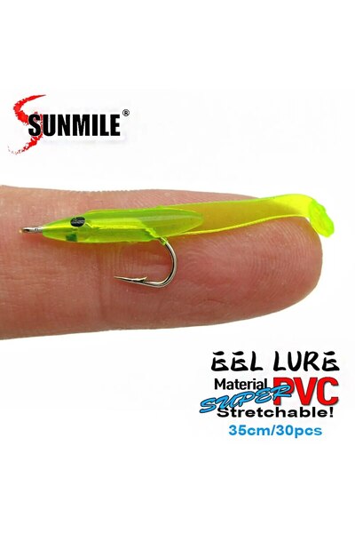 Choice COLOR 03 SUNMILE 30pcs Eel Soft Fishing Lure 35mm PescaTackle Wobblers...