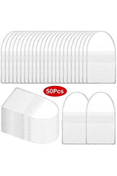 Choice 50Pcs 50PCS Single Pocket Coin Sleeves Clear Plastic Coin Holders Indi...