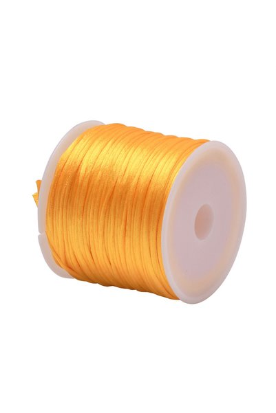 Choice 1.5mm 22Meters Gold 1.5mm Crafts Satin Rattail Cord String from Nylon ...