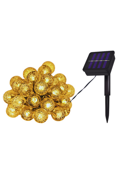 Choice 5M 20LEDS Warm White 8 Mode Crystal Globe Ball Solar String Lights Out...