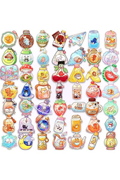 Choice 50PCS X2 50-100PCS Adorable Dreamy Pet in Drift Bottle Graffiti Sticke...
