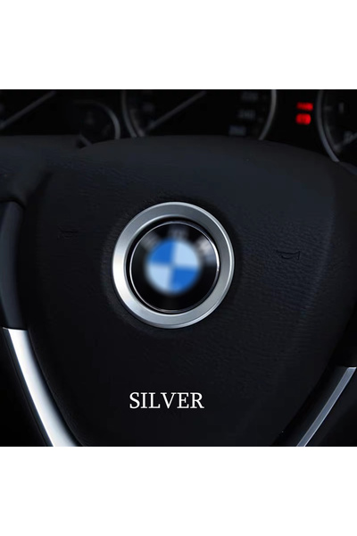 Choice1 Silver Car Styling Decoration Ring Steering Wheel Circle Sticker for ...