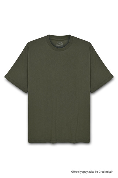 COMBİNE MİCHAİL Men's 100% Organic Cotton Thick Textured Comfort Fit Crew Nec...