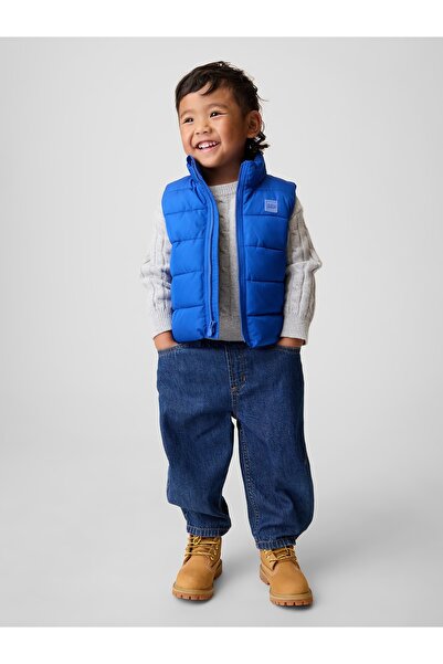 GAP Erkek Bebek Kobalt Mavisi Puffer Şişme Yelek