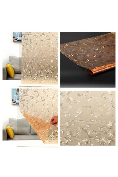 Choice10 45x300cm L001G Magnolia Window Film Static Cling Heat-Control Privac...