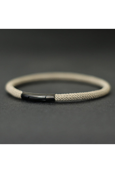 Choice16 17.5cm(6.9inch) Khaki Noter Fashion Men Cord Bracelet Premium Select...