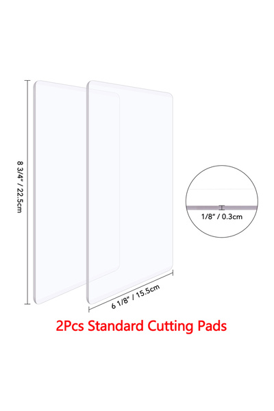 Choice 2Pcs Cutting Pads 15.5x22.5cm Standard Cutting Pads Plastic Cutting Pl...