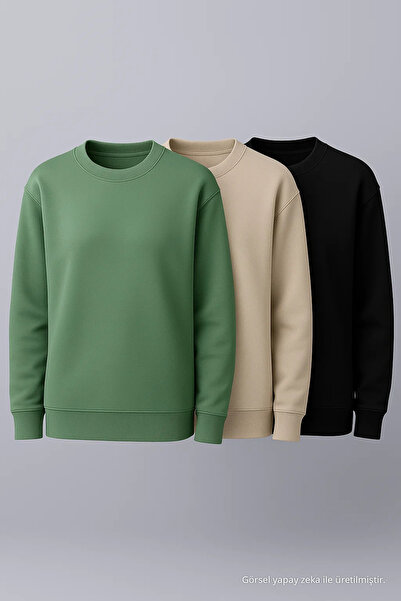 COMBİNE MİCHAİL Premium-Freizeit-Winter-Sweatshirt für Damen, 3-teilig